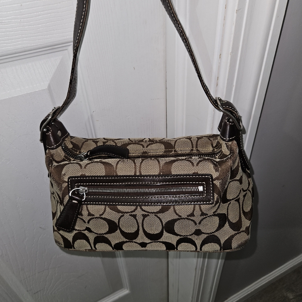 Coach Brown Signature Shoulder Bag